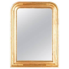 19th Century French Louis Philippe Gold Leaf Mirror