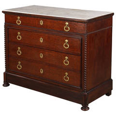 French Charles X Period Chest of Drawers, 1820s
