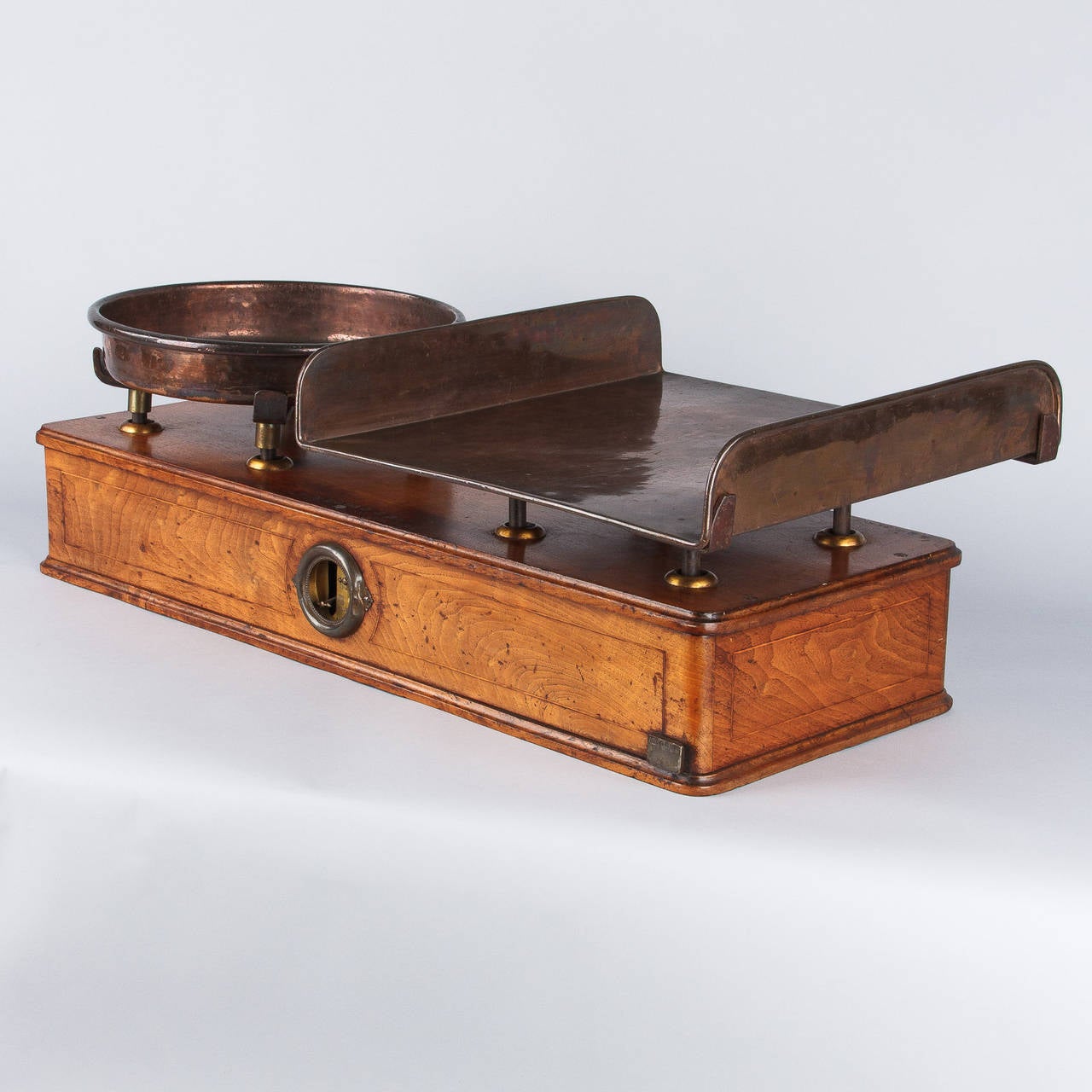 19th Century French Walnut Scale from Silk Traders Factory 1