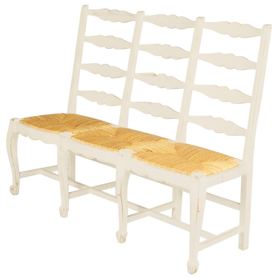 Painted Provencal Radassie Bench