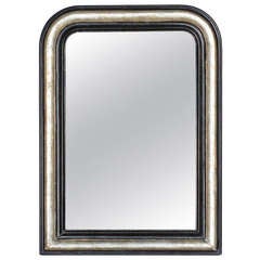 French Louis Philippe Silver Leaf Mirror, 19th Century 4