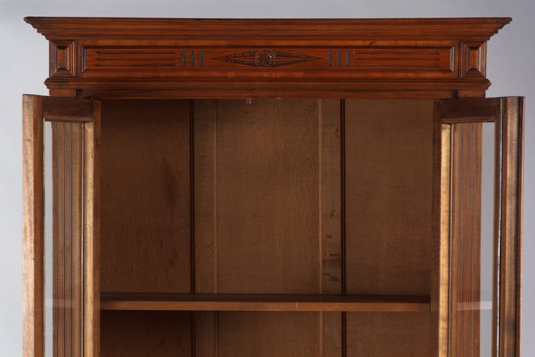 20th Century French Cherrywood Louis XVI Style Bookcase, Early 1900s