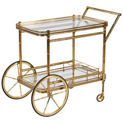 Maison Bagues Brass Bar Cart