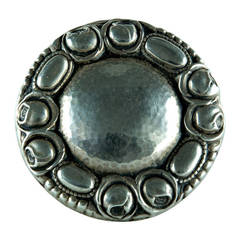 Jugendstil Silver Brooch Pin 3