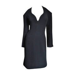 Thierry Mugler Plunge Cold Shoulder Dress 9