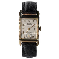 Vintage Bulova Gold-Filled Wristwatch circa 1940s