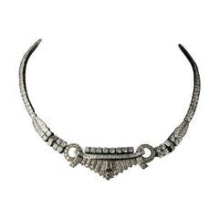 Spectacular 22.50 Carat Diamond Platinum Necklace 4