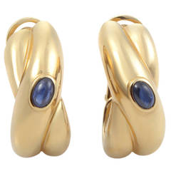 Cartier Trinity Sapphire Yellow Gold Earrings