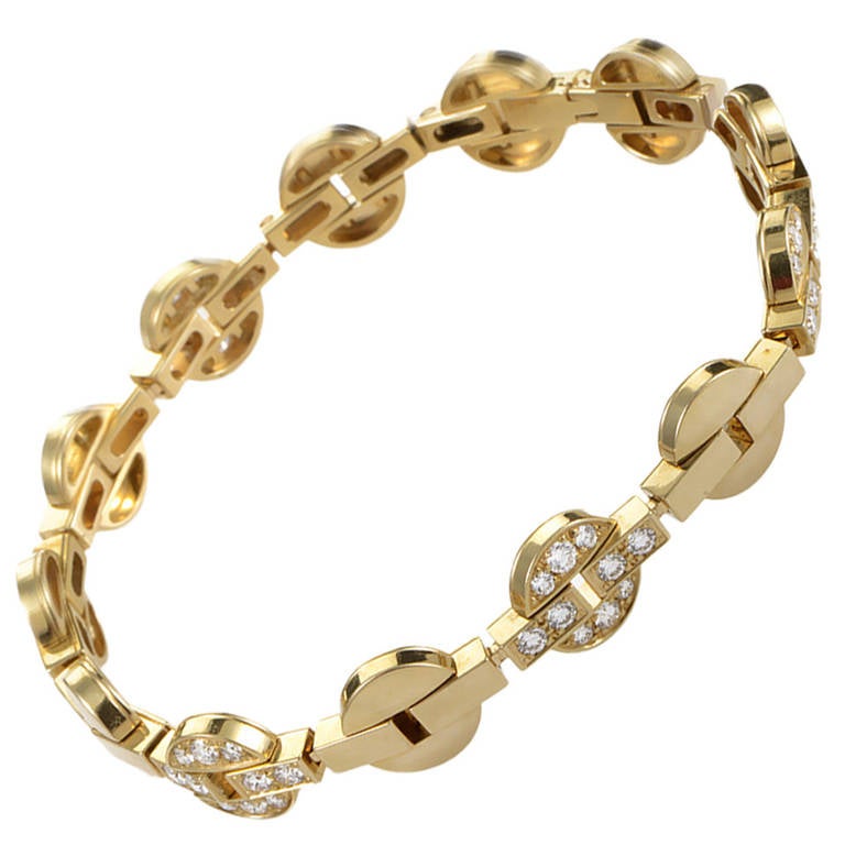 Cartier Himalia Diamond Yellow Gold Bracelet