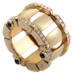 Patek Philippe Sapphire Diamond Yellow Gold Band Ring