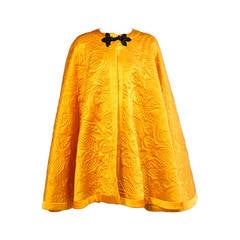 Yves Saint Laurent Quilted Silk Cape