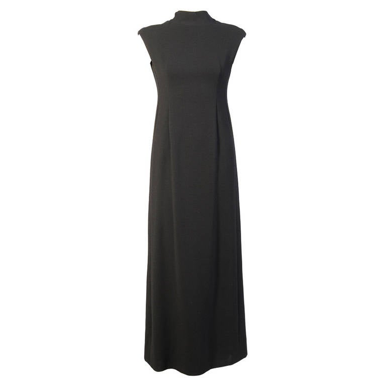 Norman Norell Button Back Column Gown