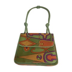 Vintage 1960s Koret Silk Print Hand Bag