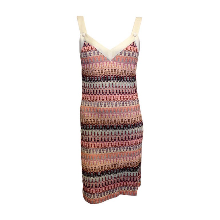 Missoni Pink and Cream Knit Dress