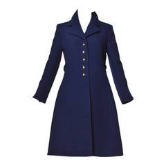 Kleding Dameskleding Jacks & Jassen 1960 Vintage Black Wool Double Breasted Princess Military Styled Coat c Marshall Field & Company 