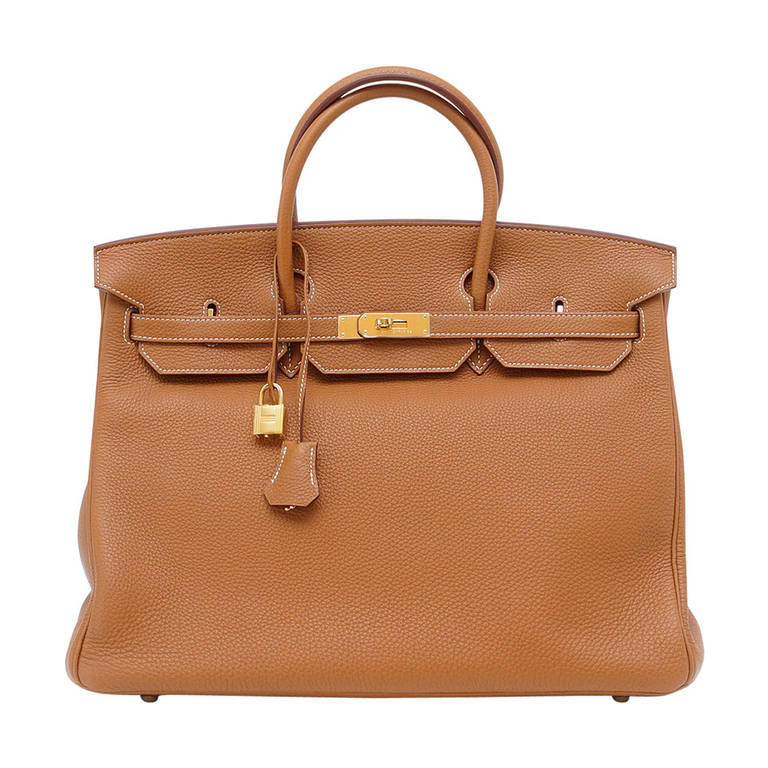 HERMES Birkin 40 bag coveted classic Gold gold hardware