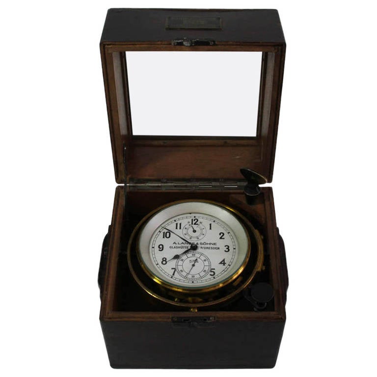 A. Lange & Sohne Deck-Chronometer circa 1940s For Sale