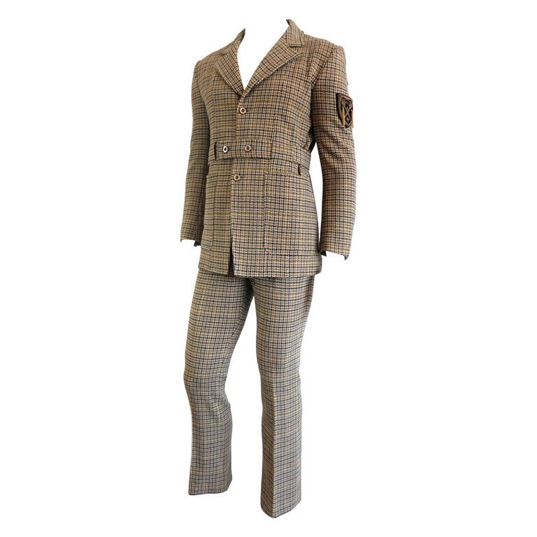 Vintage MATSUDA 'Monsieur Nicole' men's wool suit For Sale