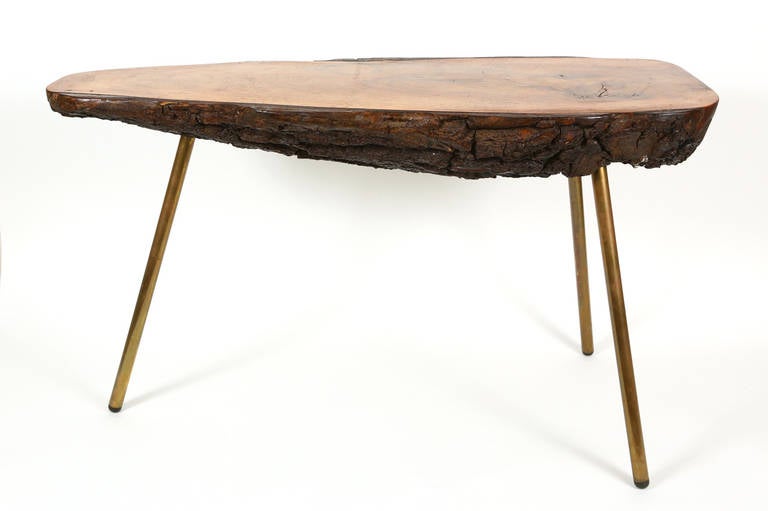 One of Two Early, Custom-Made Tables by Carl Auböck For Sale 5