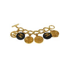 Chanel Resin and Gold Charm Bracelet