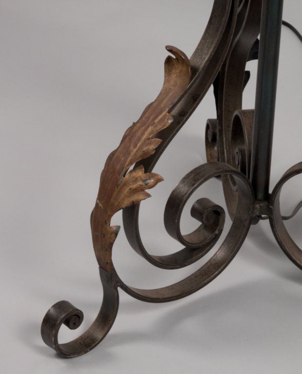 French Wrought Iron Floor Lamp 1