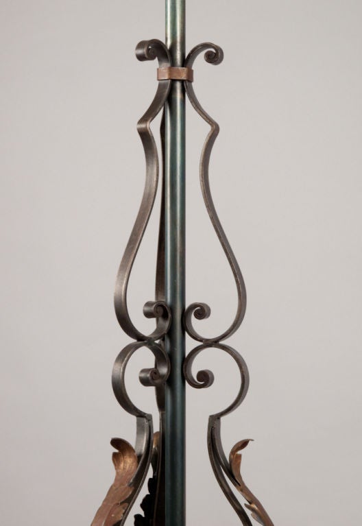 French Wrought Iron Floor Lamp 5
