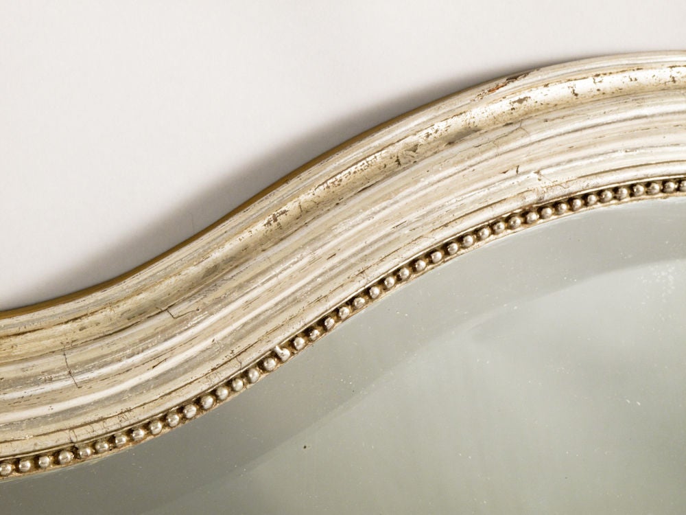 19th Century Louis Philippe Silver Gilt Mirror