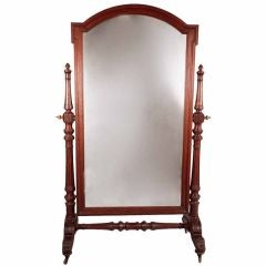 Antique French Henri II Psyche Mirror