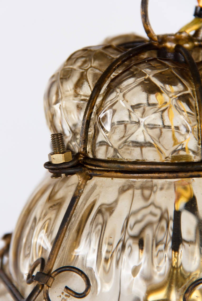 Italian Vintage Glass Murano Lantern