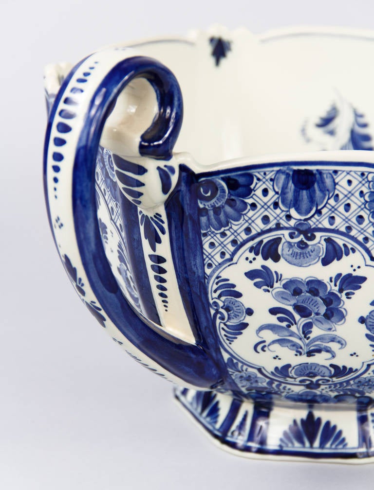 Delft Blue and White Ceramic Bowl, 1930s 3
