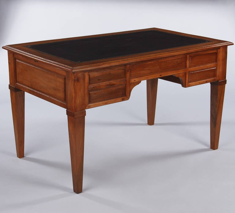 French Directoire Style Desk with Leather Top, 1900s 6