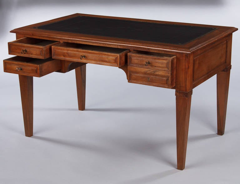 French Directoire Style Desk with Leather Top, 1900s 2