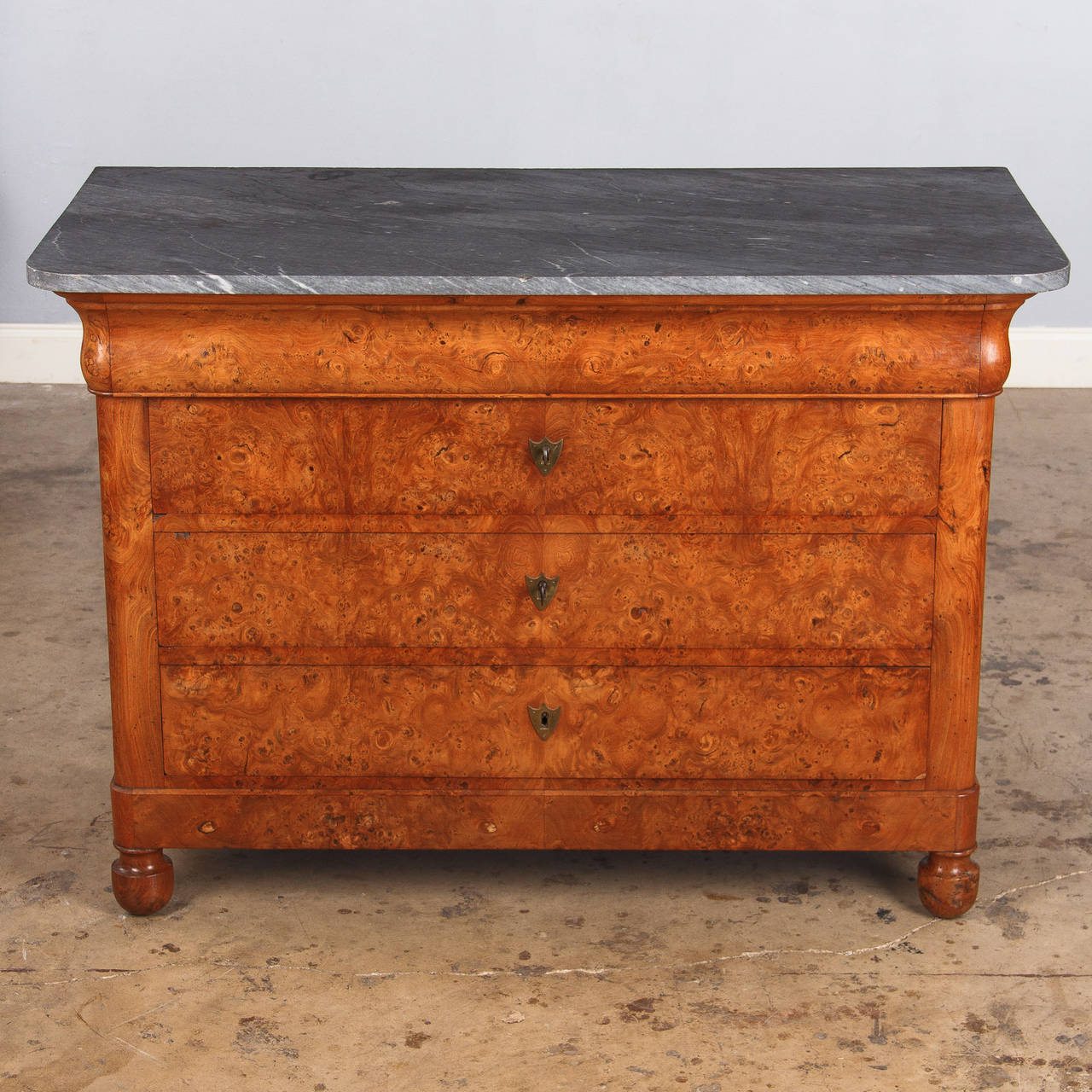 French Restauration Chest of Drawers with Marble Top, Early 1800s 2