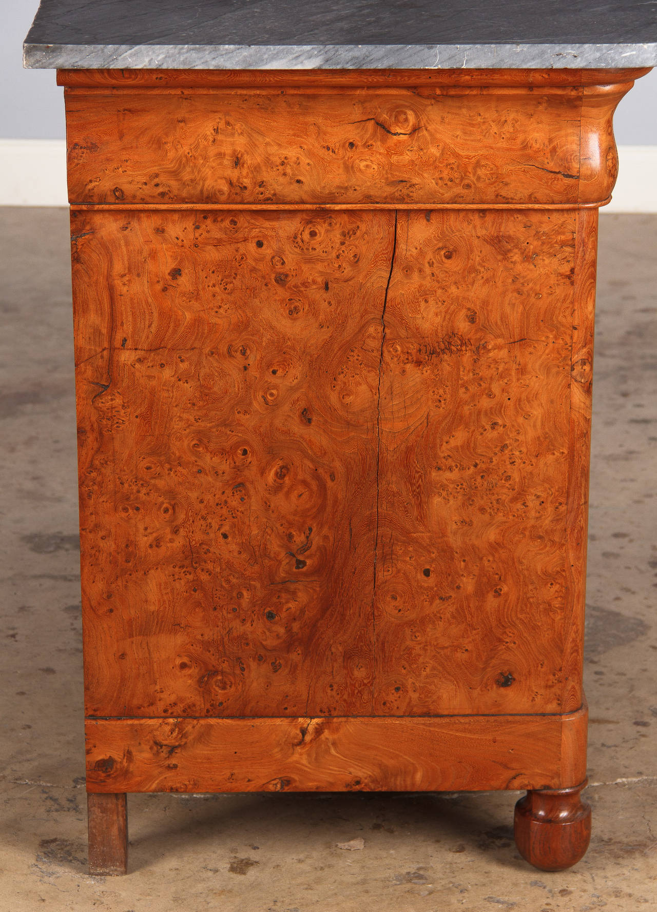 French Restauration Chest of Drawers with Marble Top, Early 1800s 3