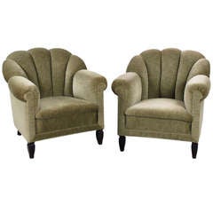 Fabulous Pair of French 1940's Armchairs