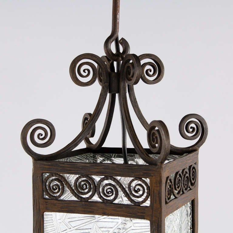Iron French Art Deco Lantern
