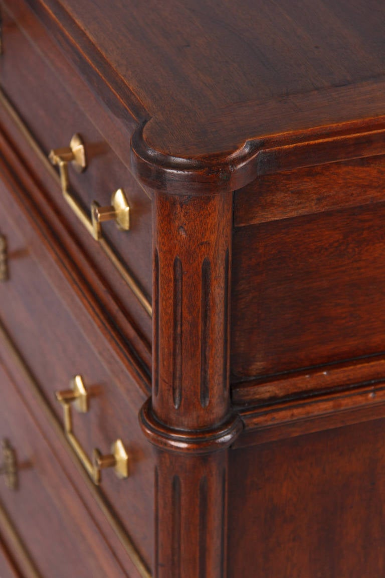 French Louis XVI Style Chery Wood Chest of Drawers, 1920s at 1stDibs