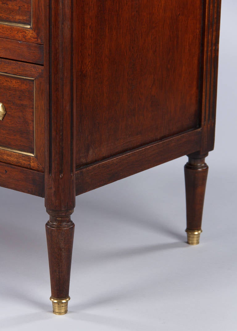 French Louis XVI Style Chery Wood Chest of Drawers, 1920s at 1stDibs