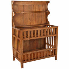 Early 1900s French Country "Egouttoir" Pine Cabinet 11