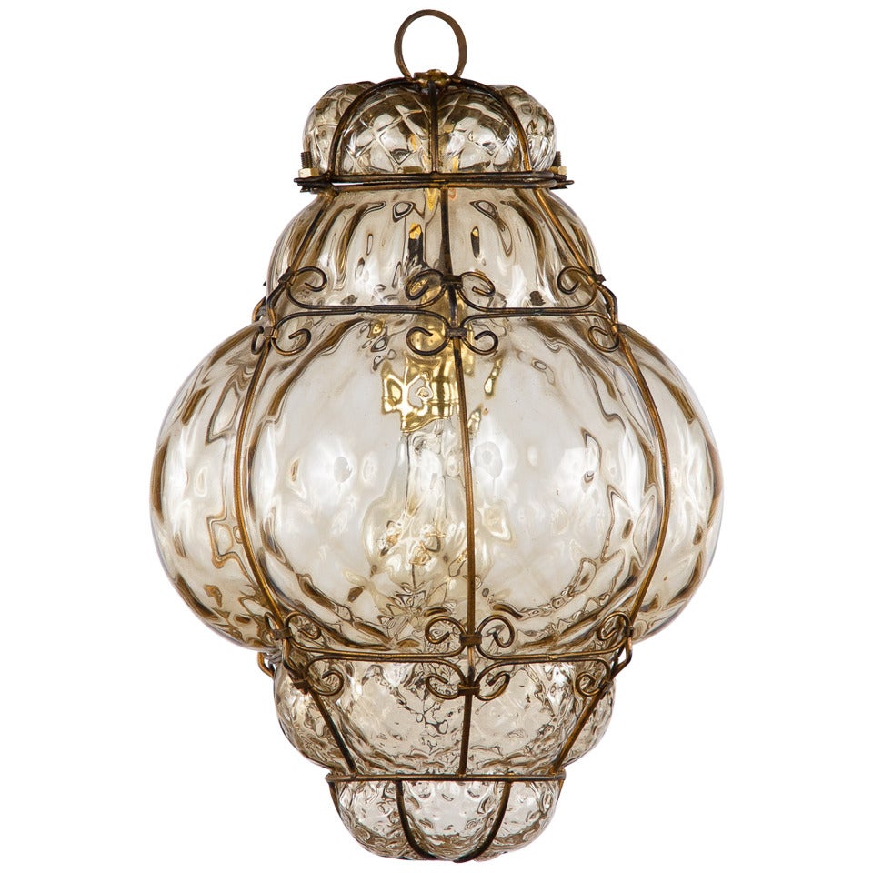 Vintage Glass Murano Lantern