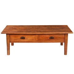 Antique French Country Farm Coffee Table