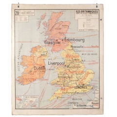 French School Map of United Kingdom