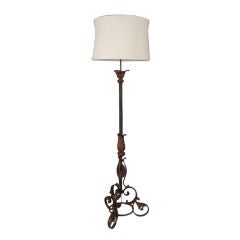 Neo Gothic Forged Iron Floor Lamp