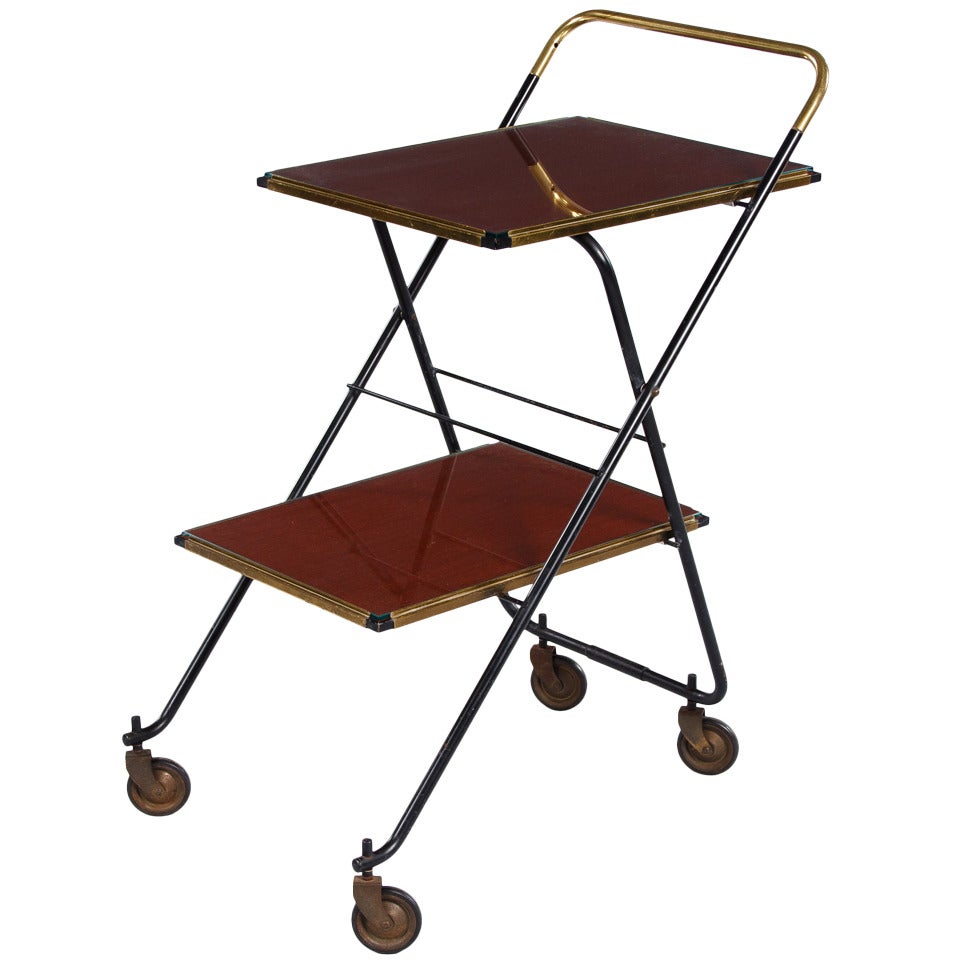 French 1950s Hotel Serving Cart