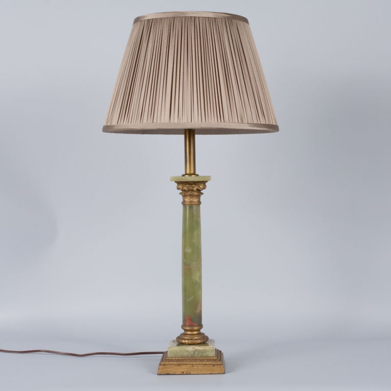 Corinthian Column Onyx Lamp