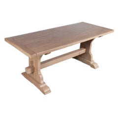 French Painted Trestle Table