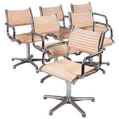 Set of Six Vintage Chrome Armchairs by Olymp, Germany 5
