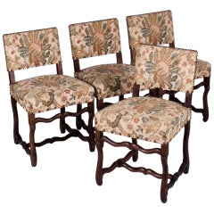 Set of 4 "Os de Mouton" Side Chairs