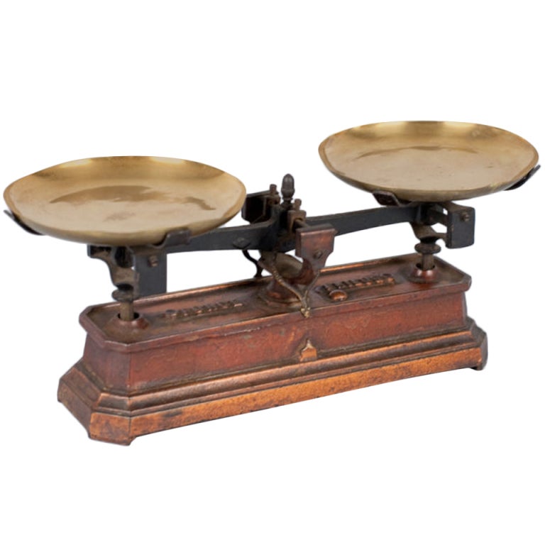 French Apothecary Metal Scale