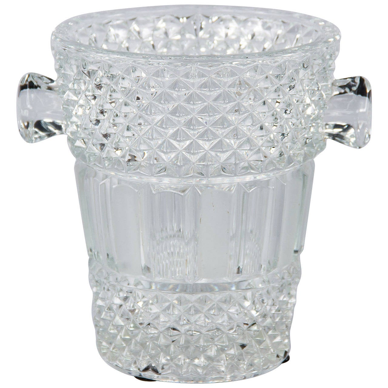 French Cut Crystal Champagne Bucket, 20th Century For Sale at 1stdibs